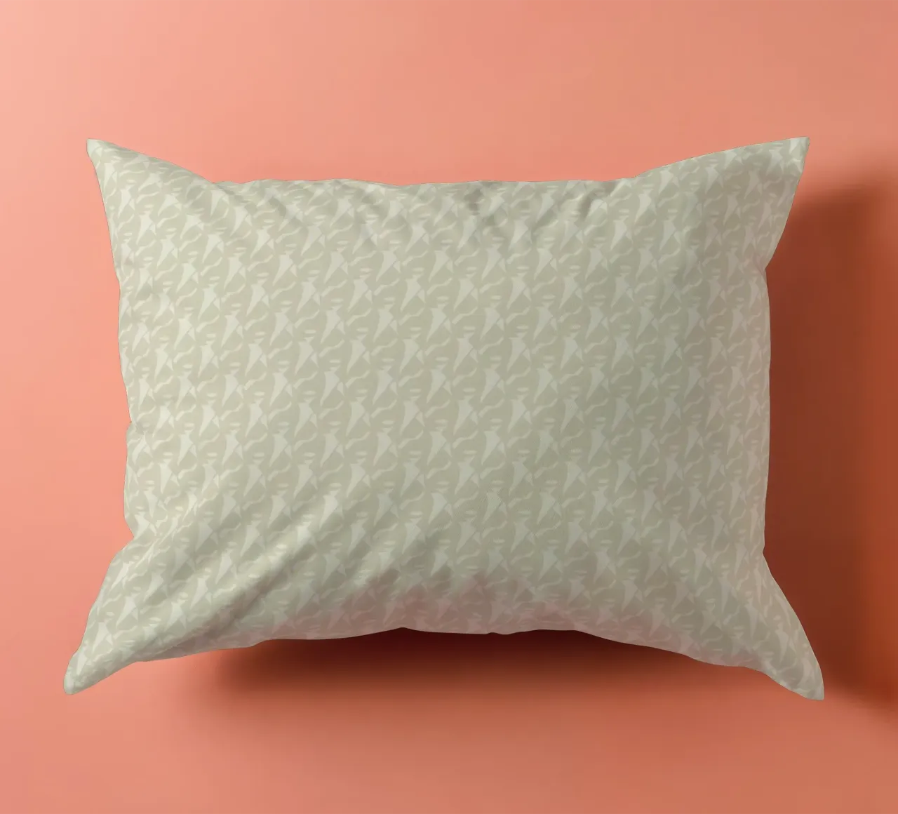 Mocha mousse seamless pattern decorative cushion by Little Dean