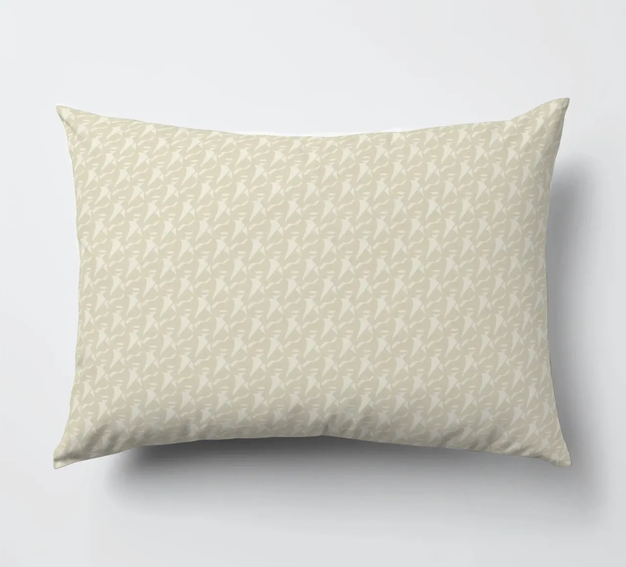 Mocha mousse seamless pattern decorative cushion by Little Dean