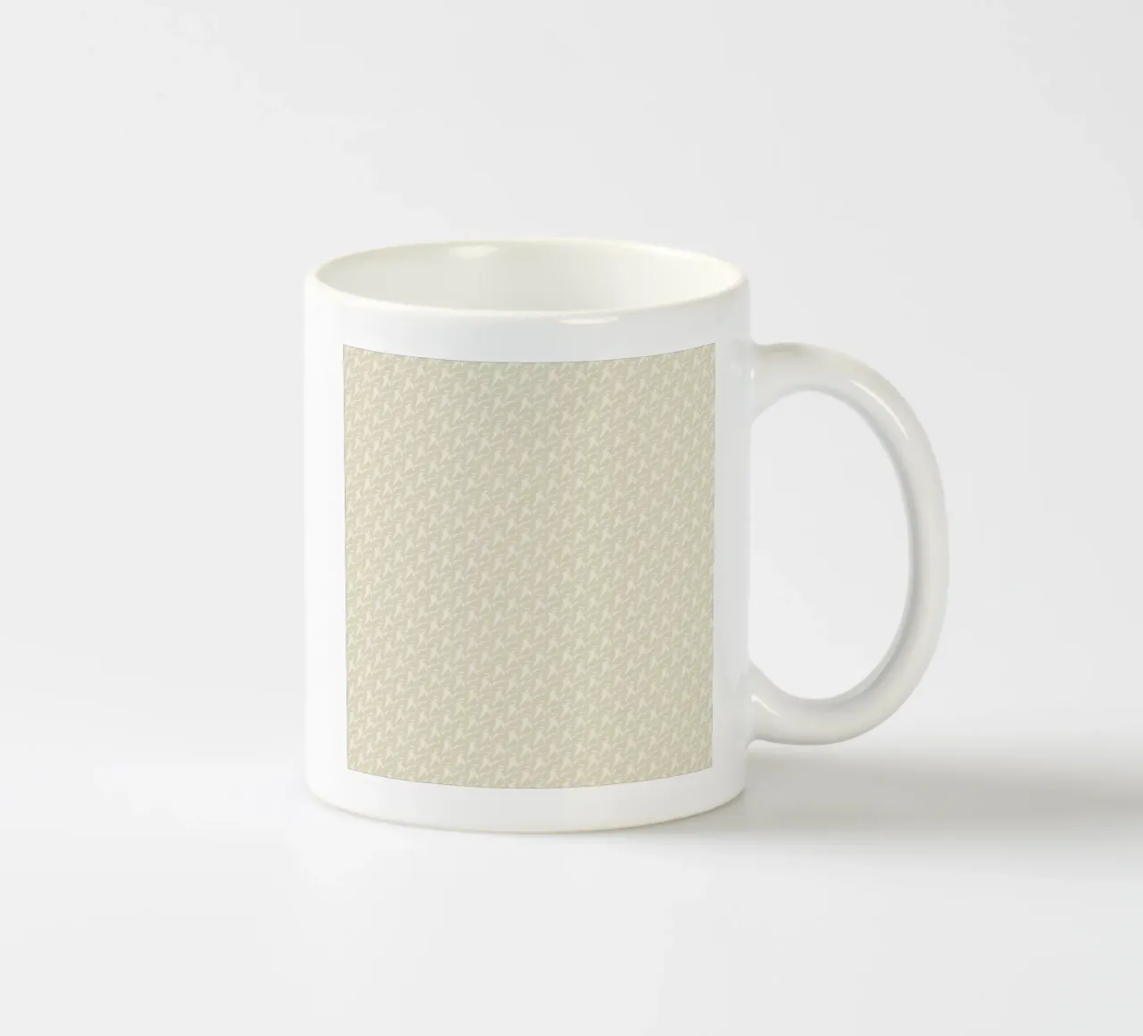 Mocha mousse seamless pattern ceramic mug by Little Dean