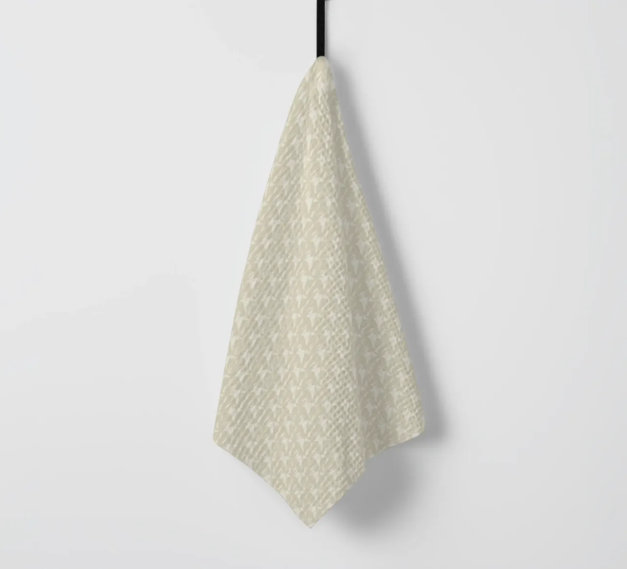 Mocha mousse seamless pattern tea towel by Little Dean