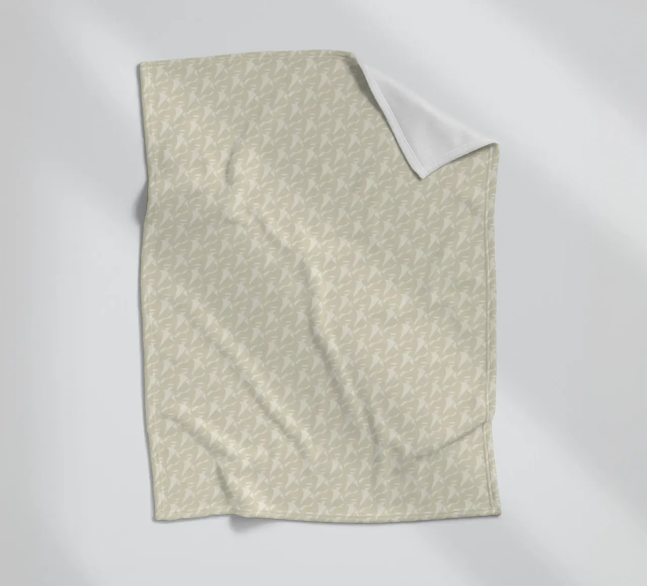 Mocha mousse seamless pattern fleece blanket by Little Dean