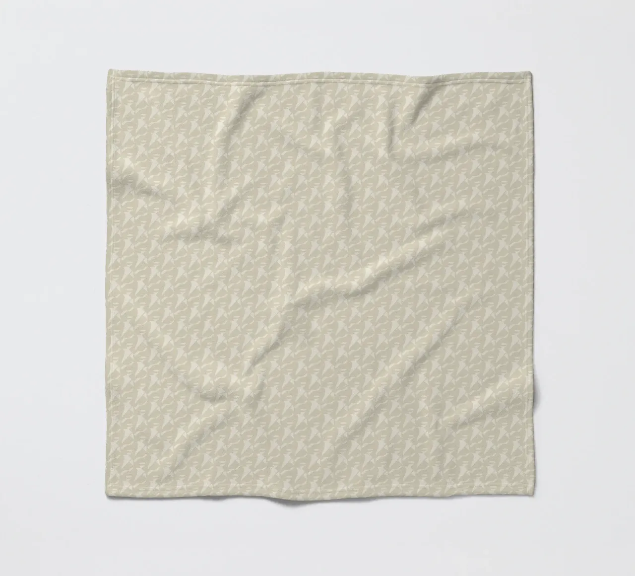 Mocha mousse seamless pattern fleece blanket by Little Dean