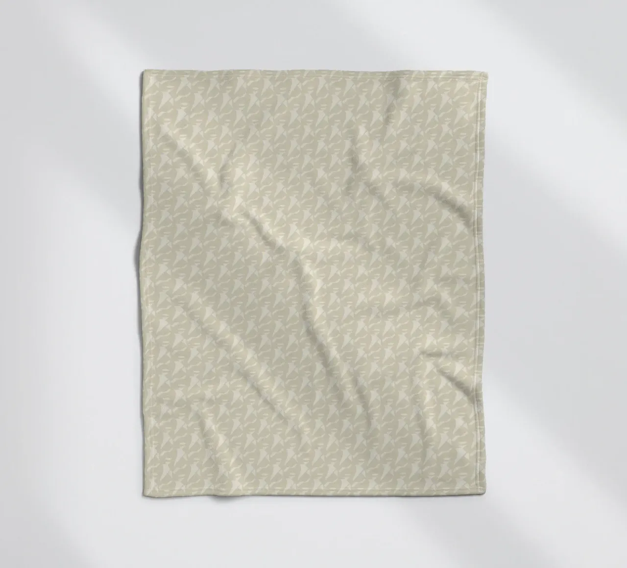 Mocha mousse seamless pattern fleece blanket by Little Dean