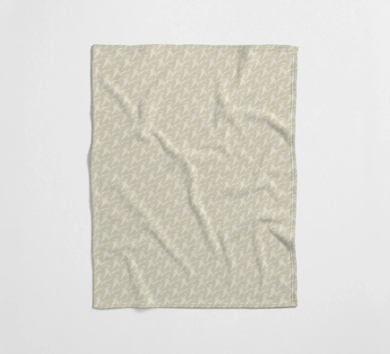 Mocha mousse seamless pattern fleece blanket by Little Dean