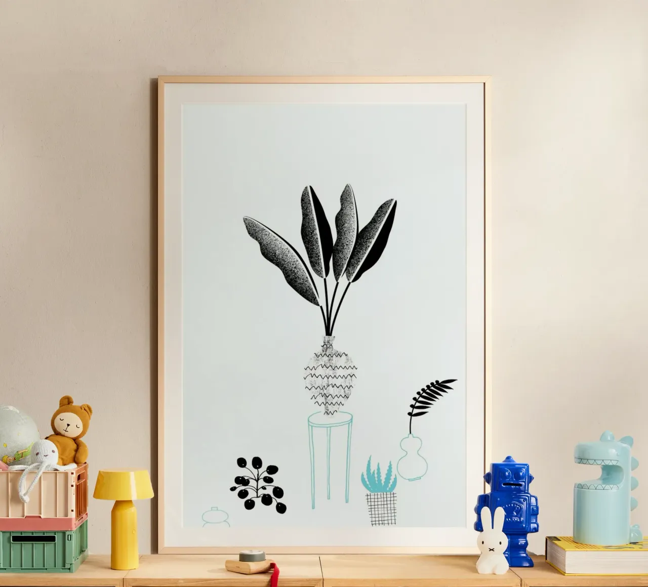 The Plants poster con telaio in plastica da typealive