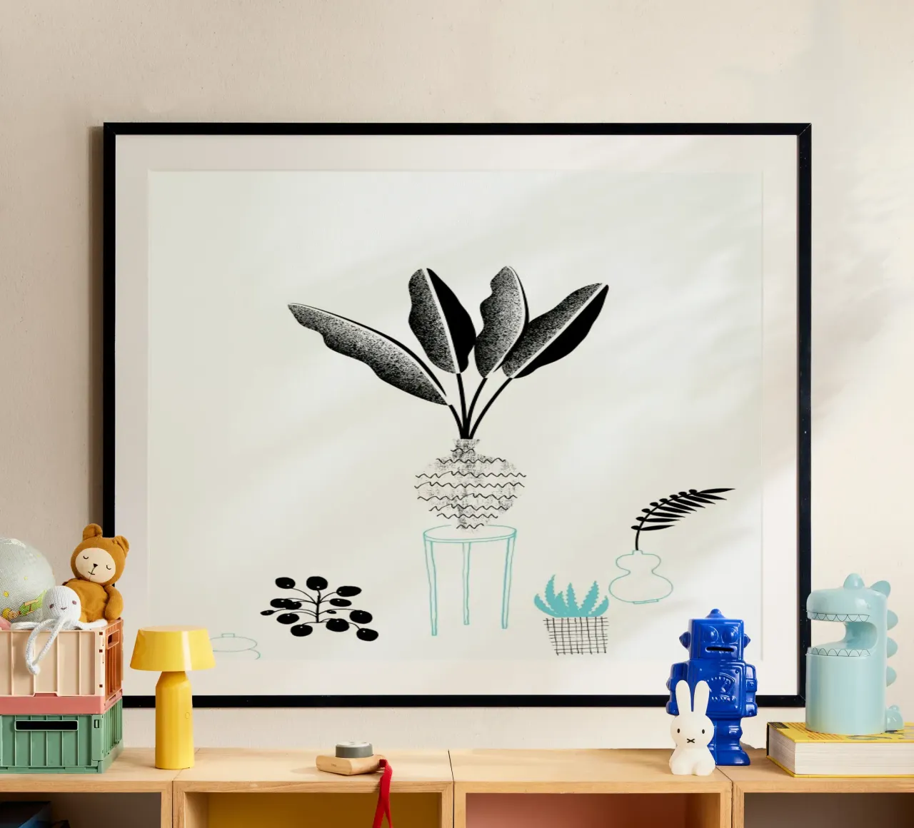 The Plants poster con telaio in plastica da typealive