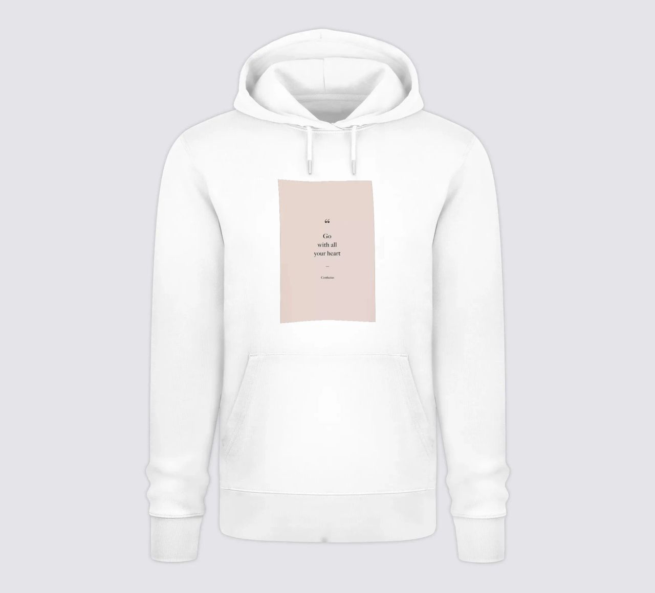 Go with All Your Heart felpa con cappuccio da Studio One