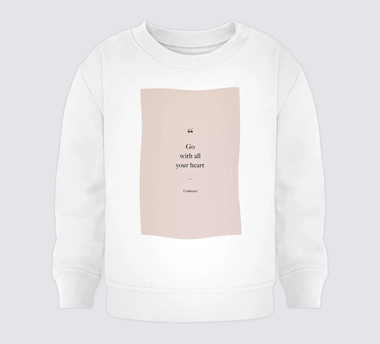 Go with All Your Heart Baby Sweatshirt von Studio One