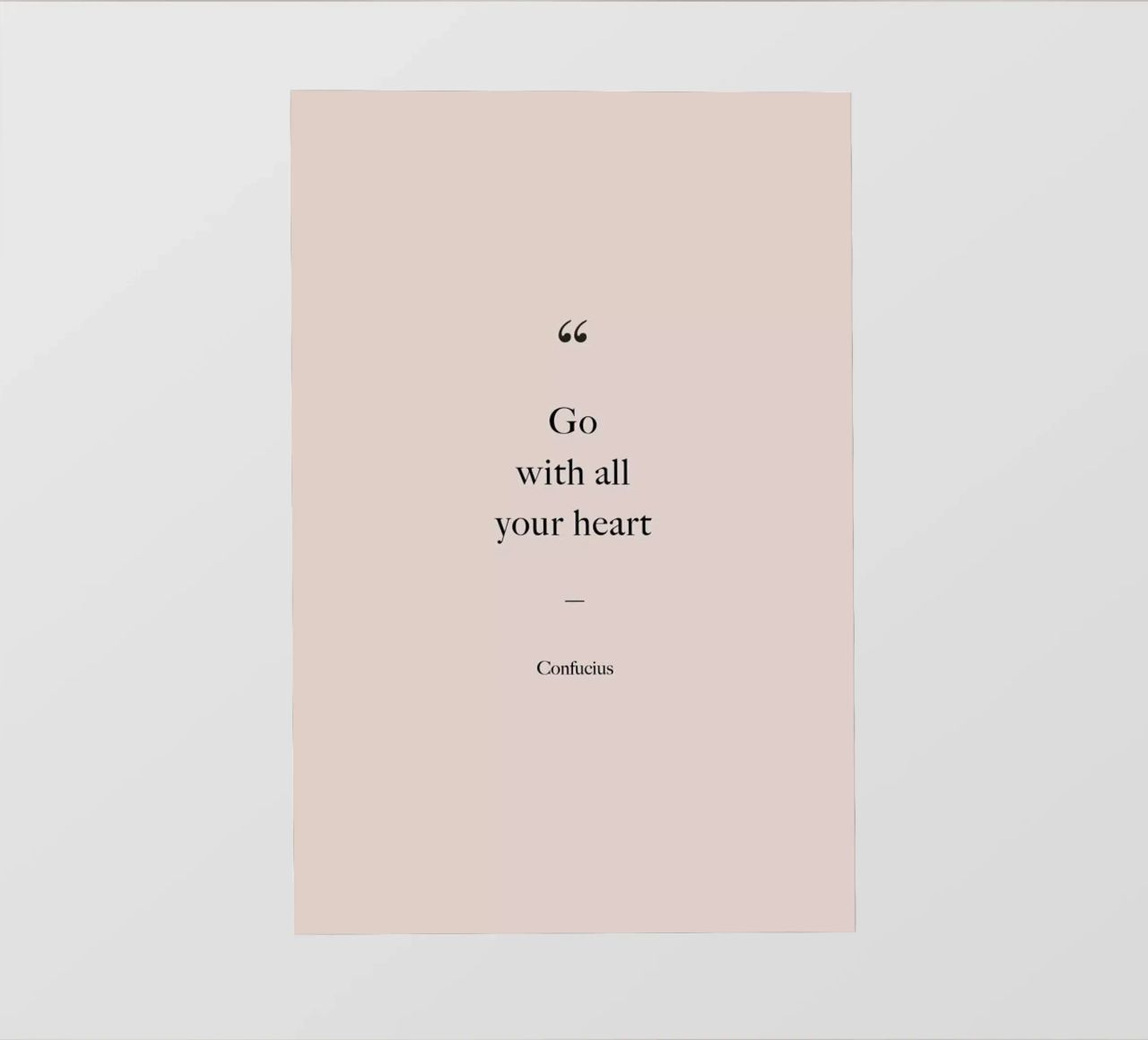 Go with All Your Heart telo in pvc da Studio One