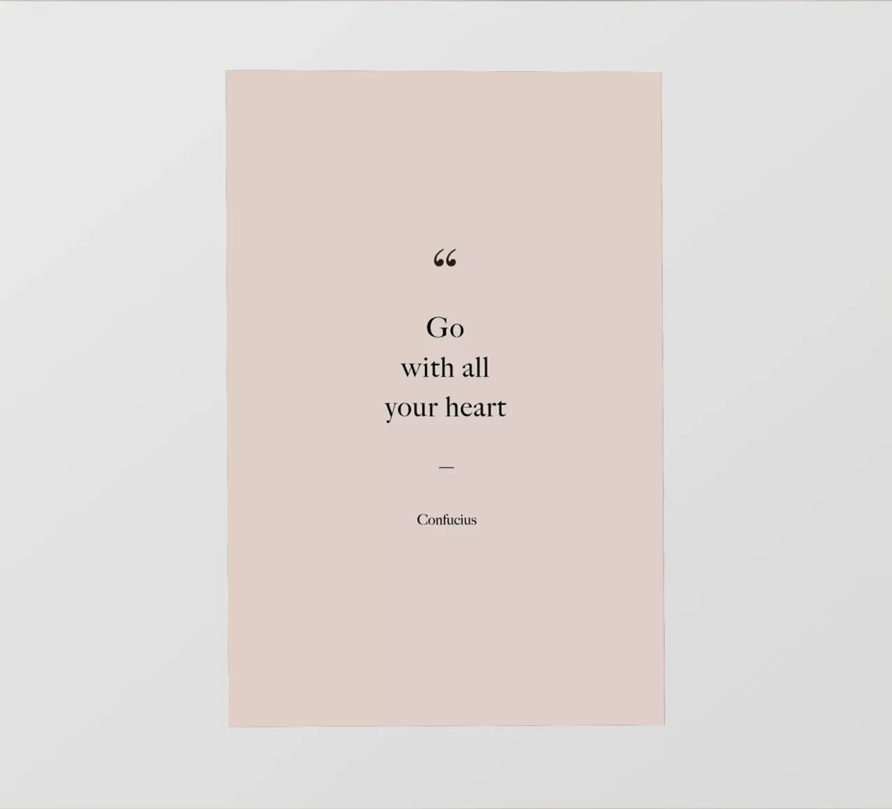 Go with All Your Heart telo in pvc da Studio One