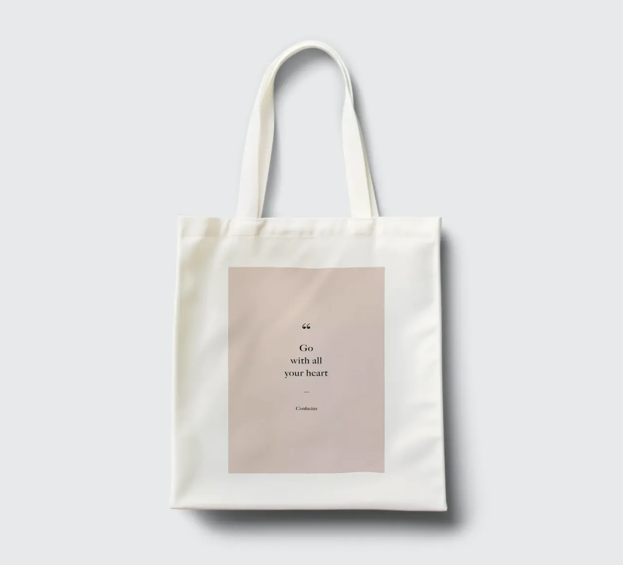 Go with All Your Heart tote bag de Studio One