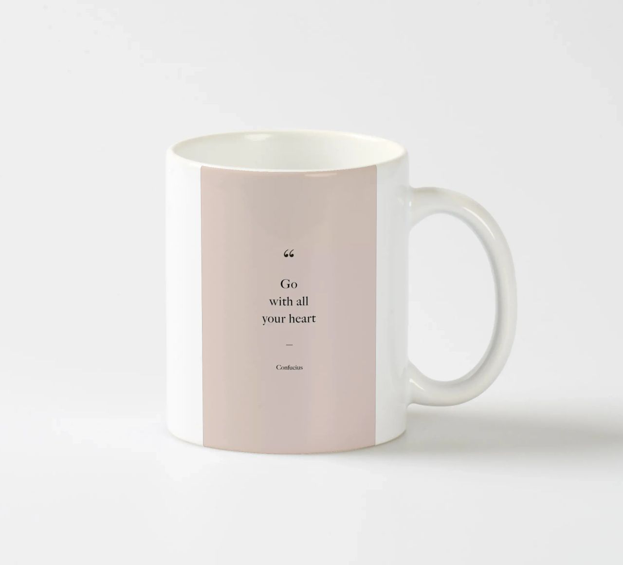 Go with All Your Heart tazza in ceramica da Studio One