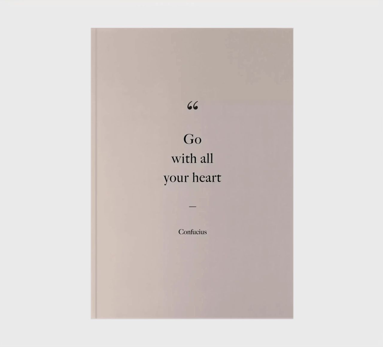 Go with All Your Heart notebook by Studio One