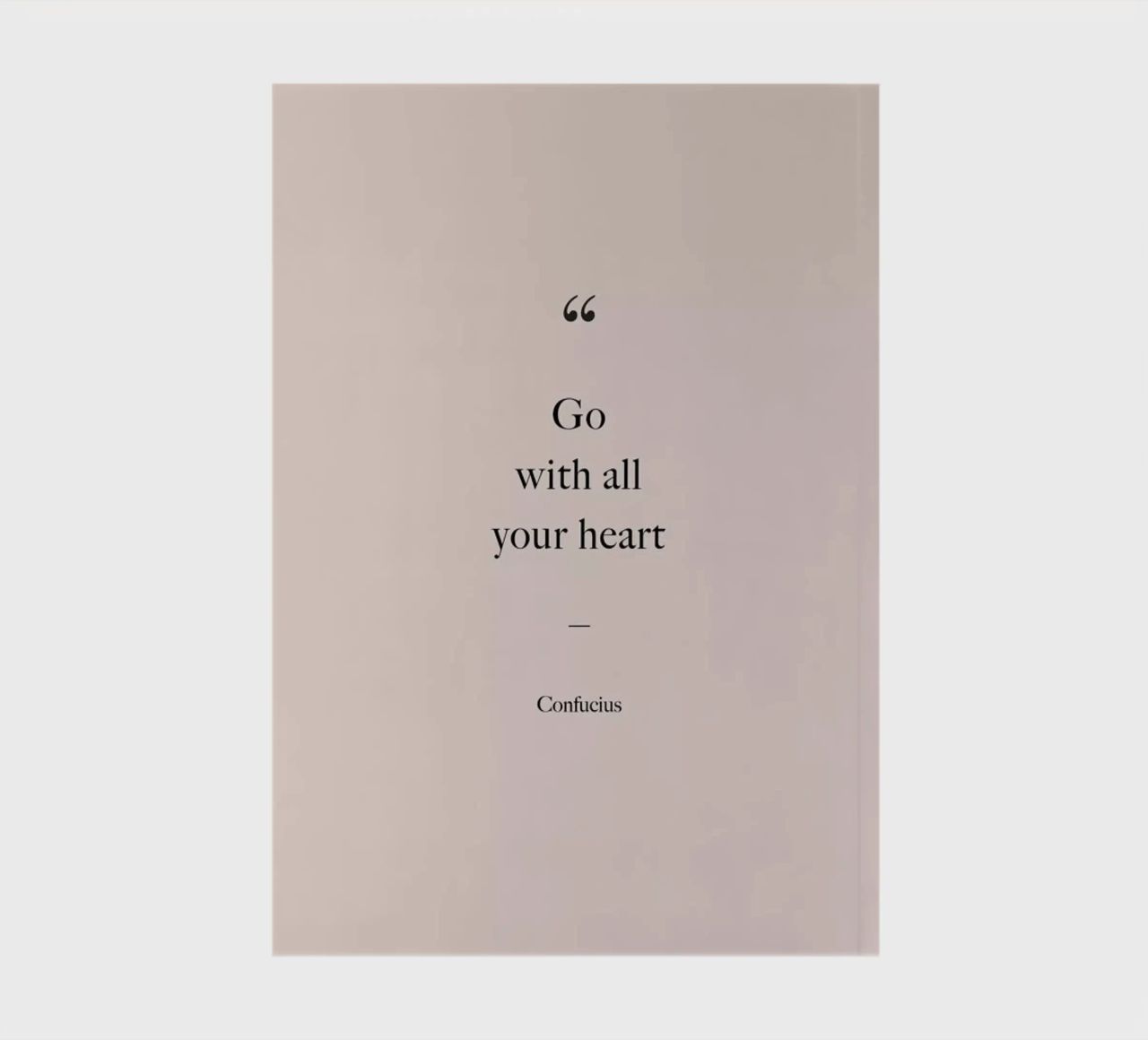 Go with All Your Heart notebook by Studio One