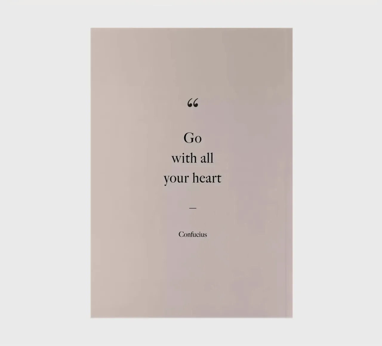 Go with All Your Heart carnet de notes de Studio One