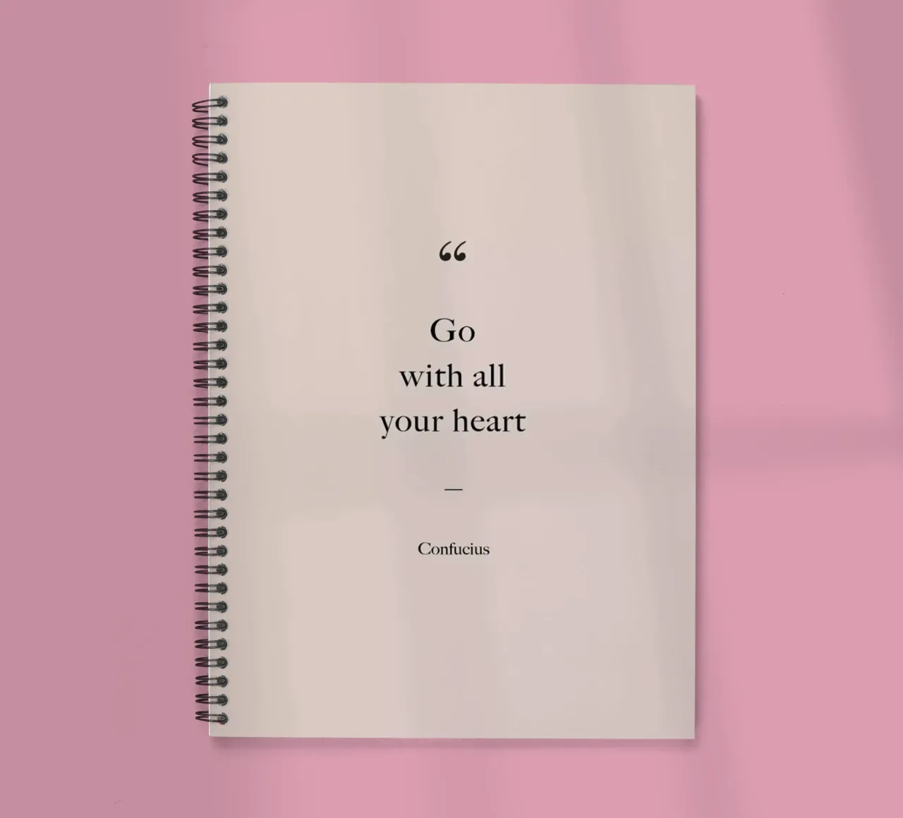 Go with All Your Heart diario ad anelli da Studio One