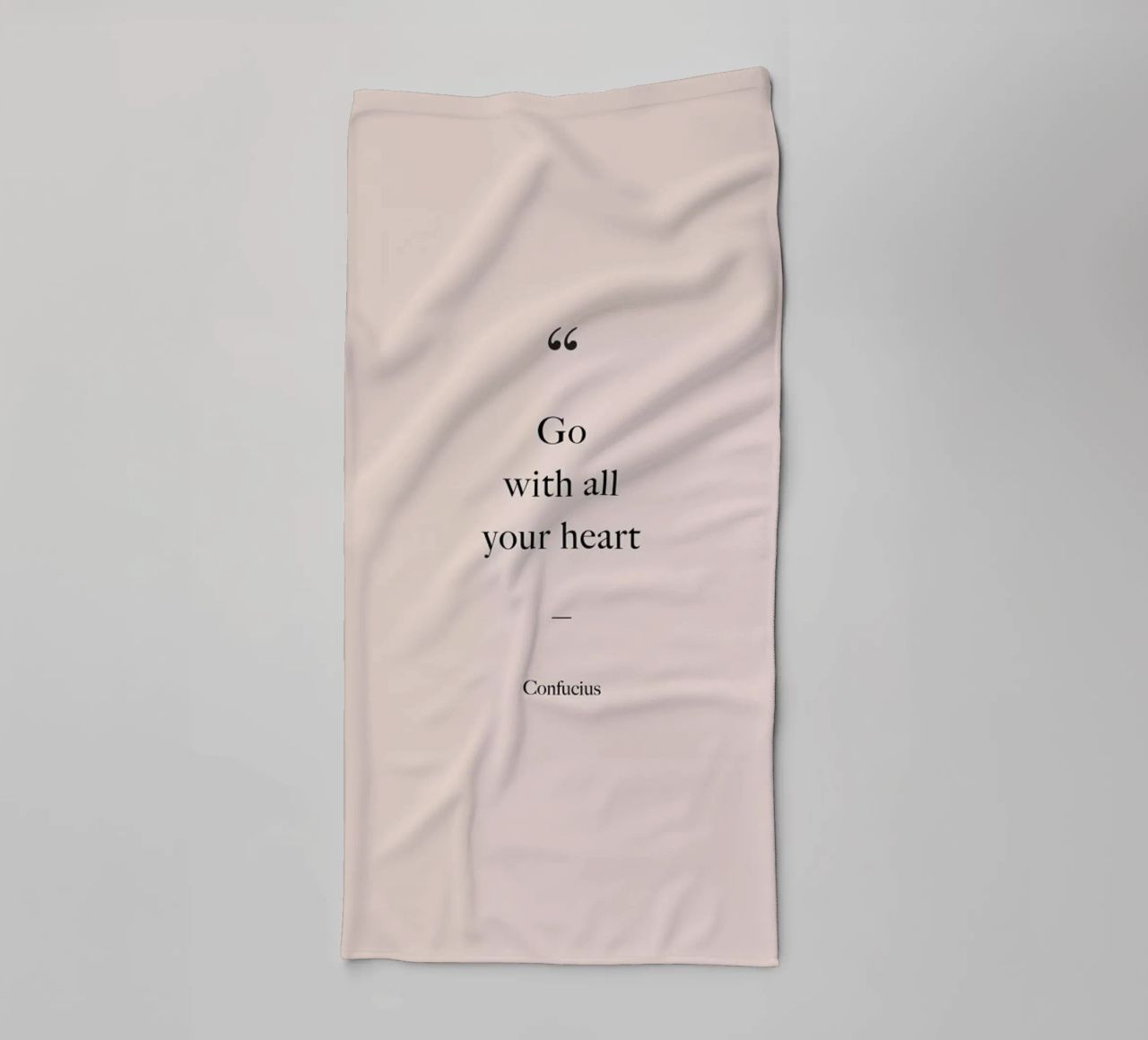 Go with All Your Heart toalla de baño de Studio One