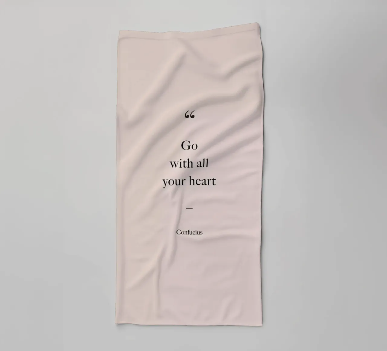 Go with All Your Heart asciugamano da bagno da Studio One