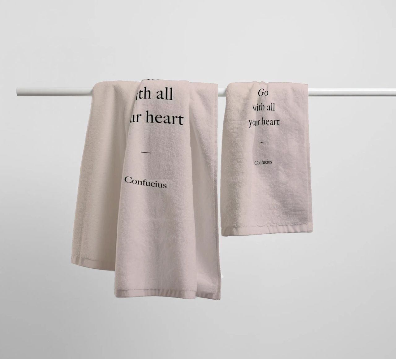 Go with All Your Heart toalla de baño de Studio One
