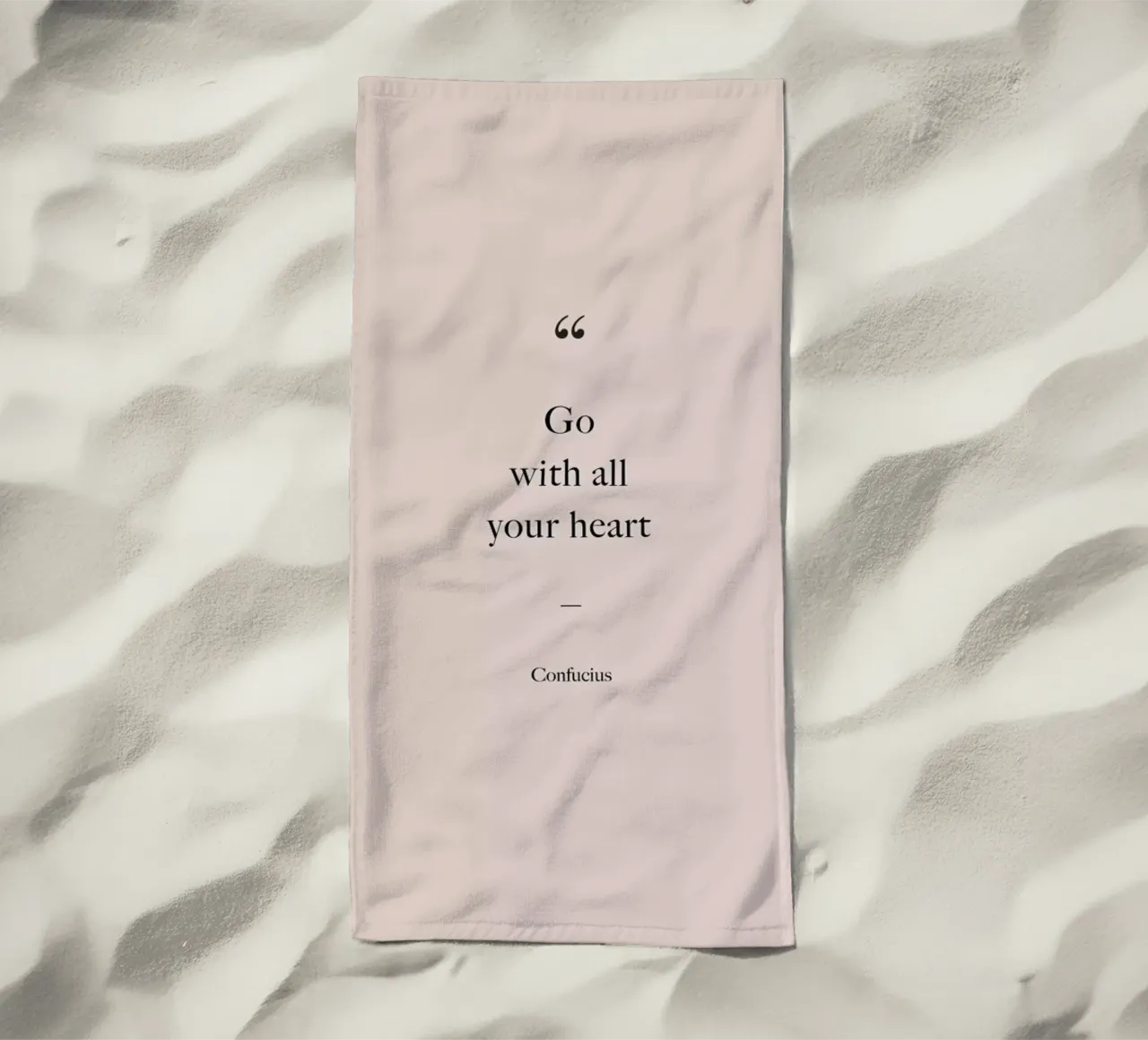Go with All Your Heart toalla de playa de Studio One