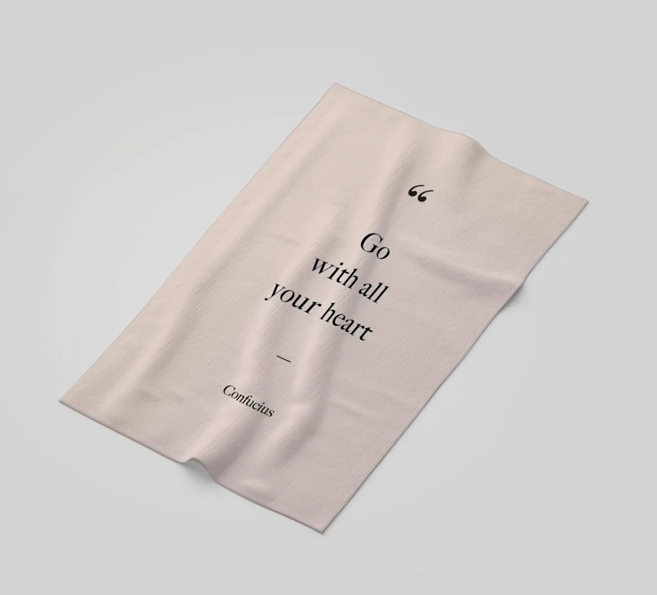 Go with All Your Heart Strandtuch von Studio One