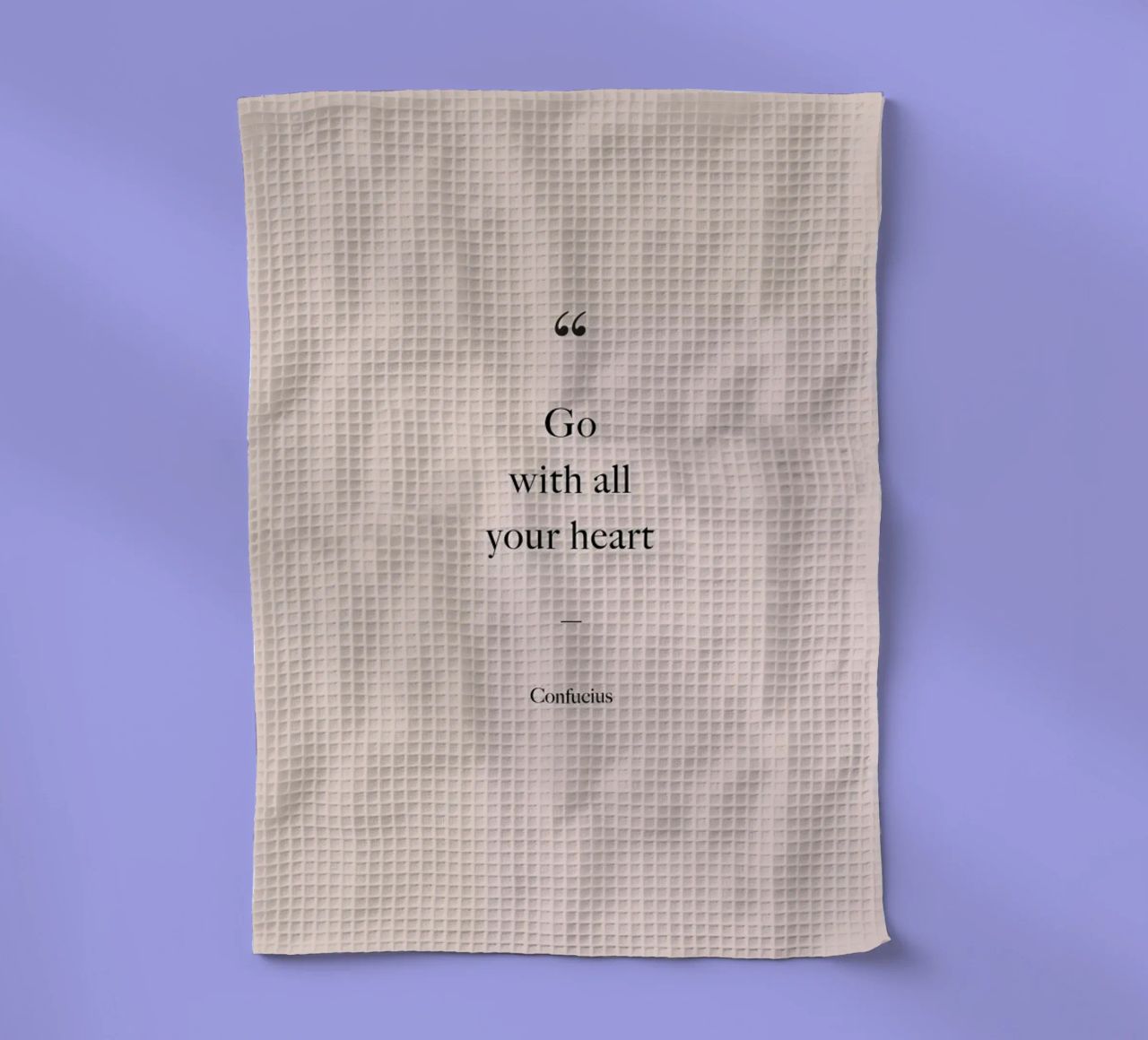 Go with All Your Heart canovaccio da cucina da Studio One