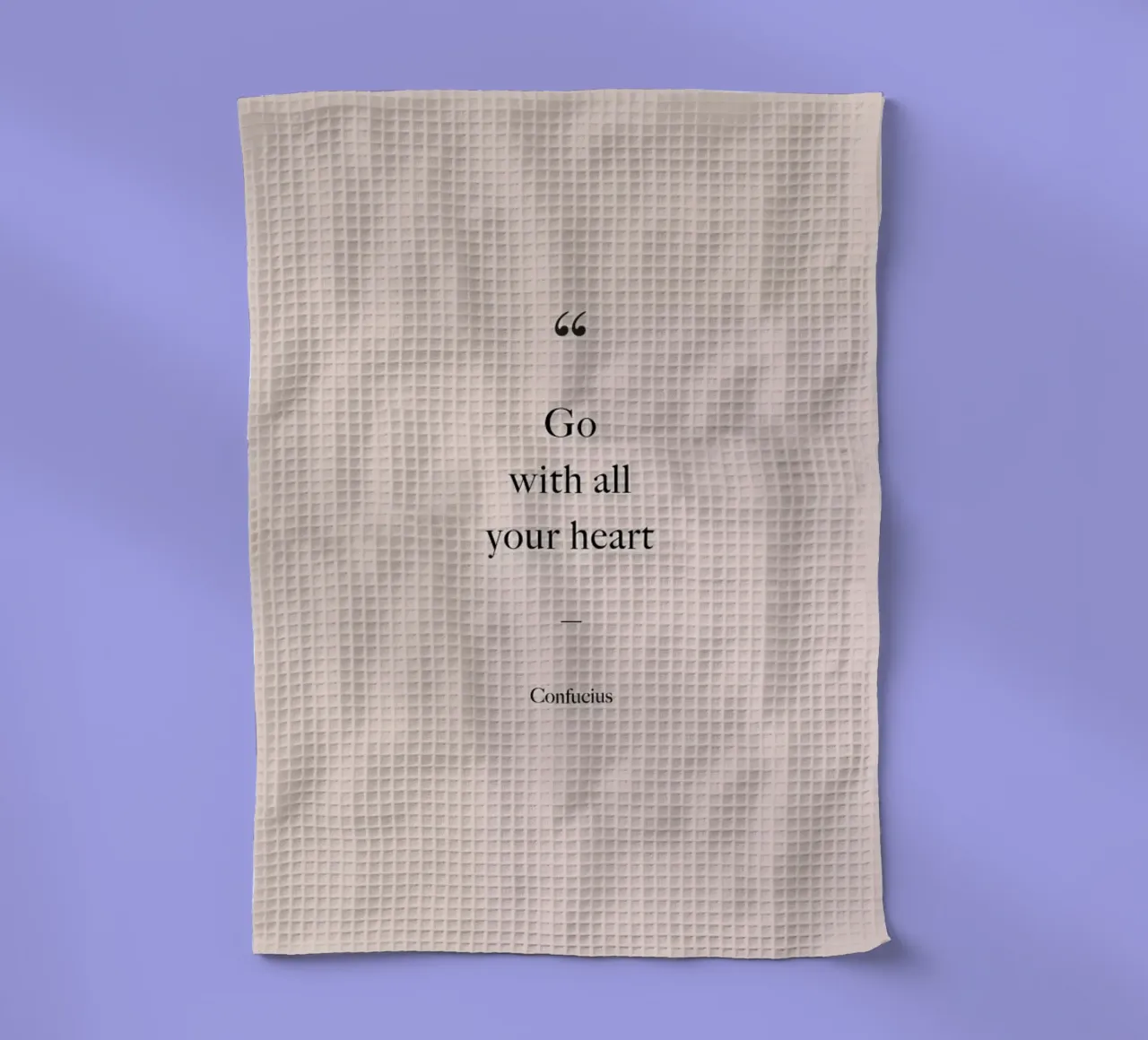 Go with All Your Heart Geschirrtuch von Studio One