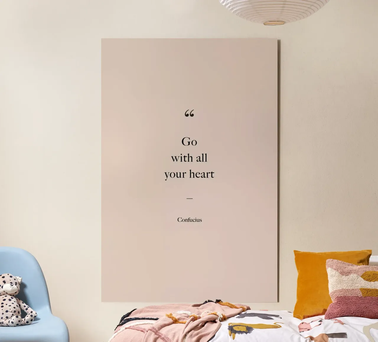 Go with All Your Heart Alu-Dibond von Studio One