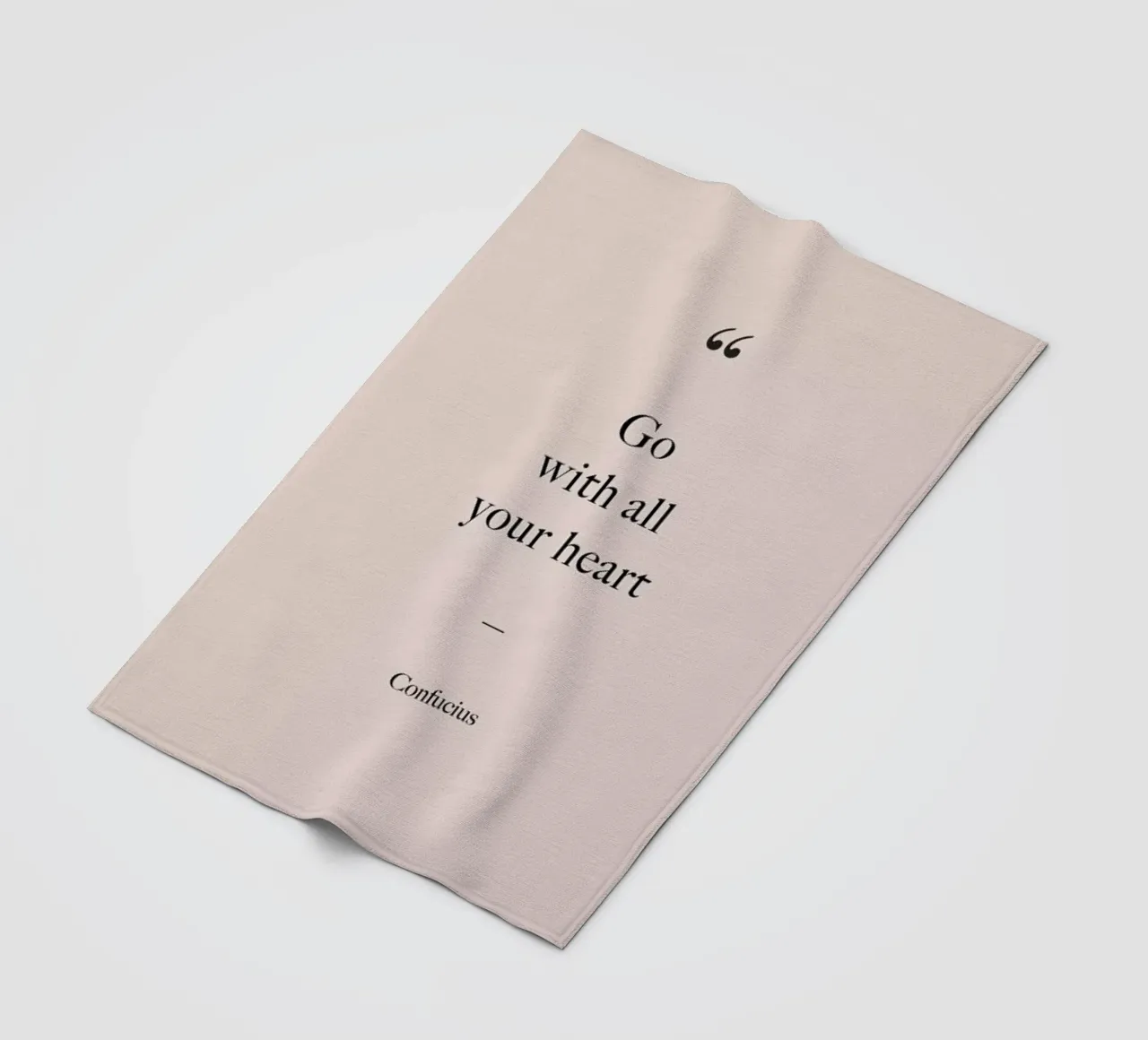 Go with All Your Heart Fleecedecke von Studio One