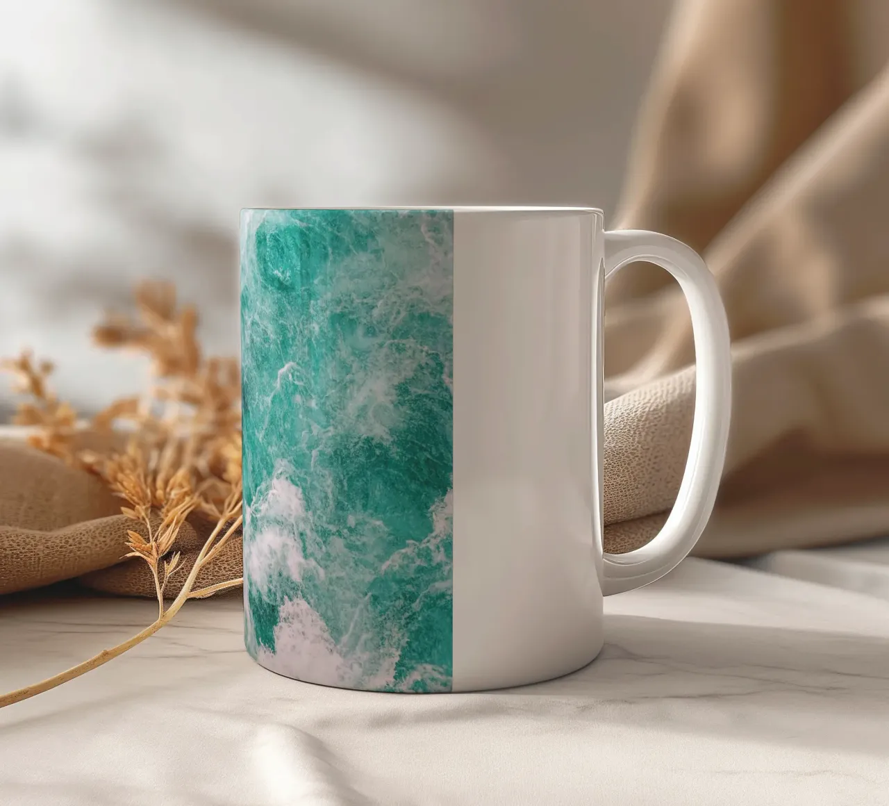 Whitewater 3 tazza in ceramica da Nur Mut