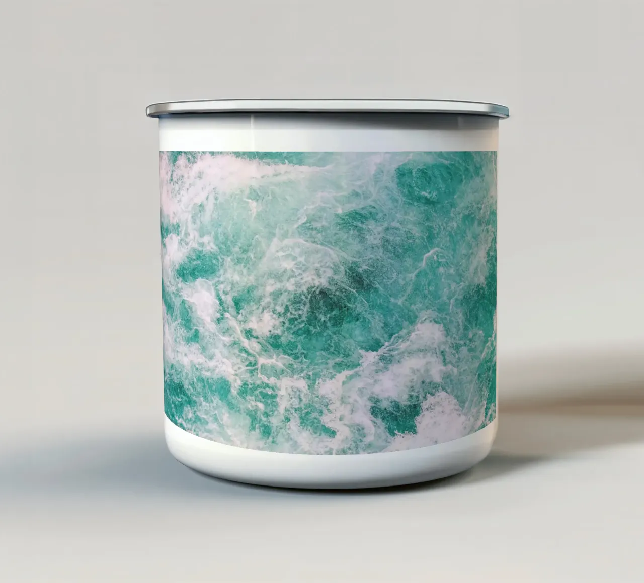 Whitewater 3 taza de esmalte de Nur Mut