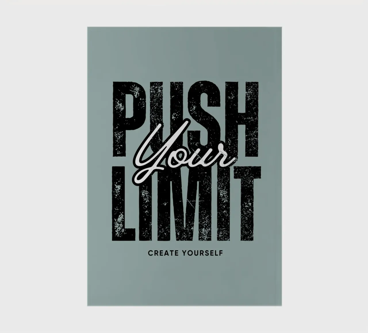 create yourself - reminder notebook by Ambition Wall