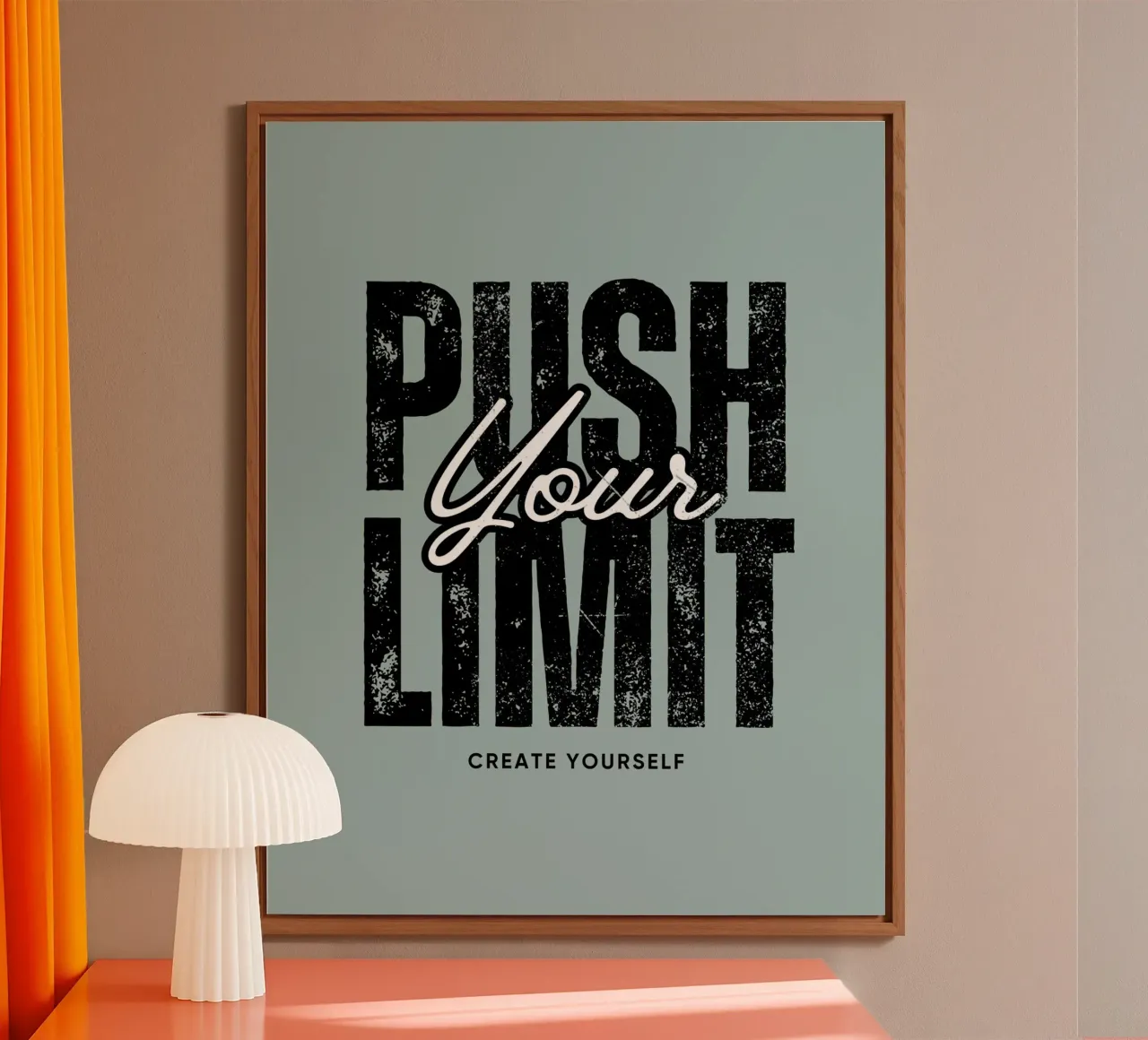 create yourself - reminder alluminio dibond da Ambition Wall