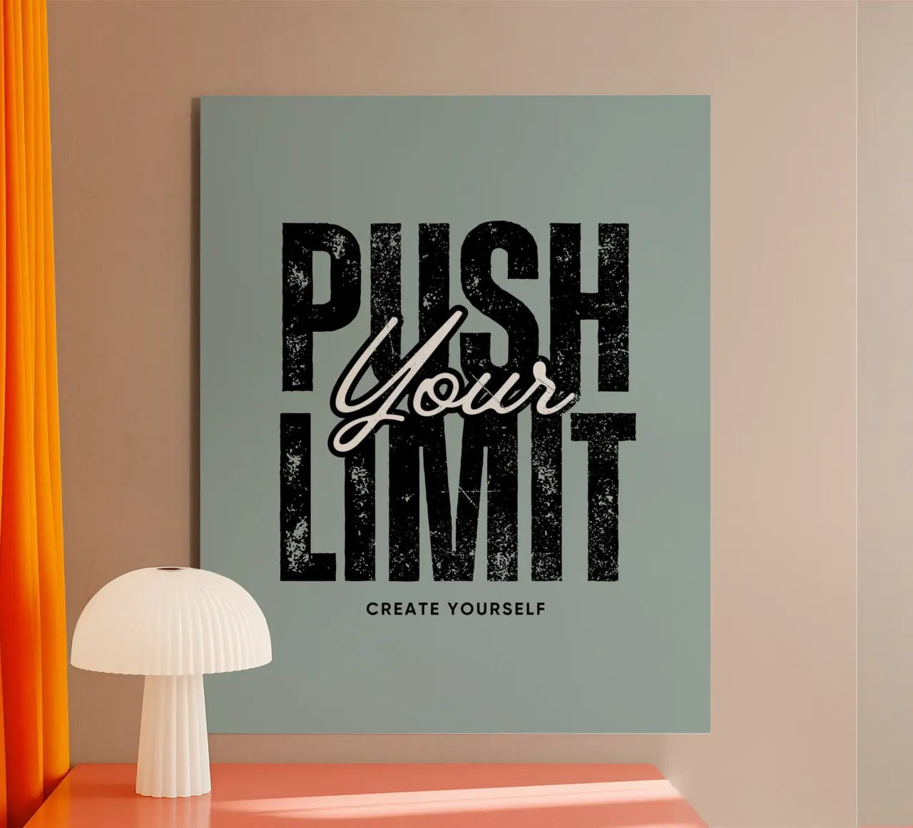 create yourself - reminder alluminio dibond da Ambition Wall