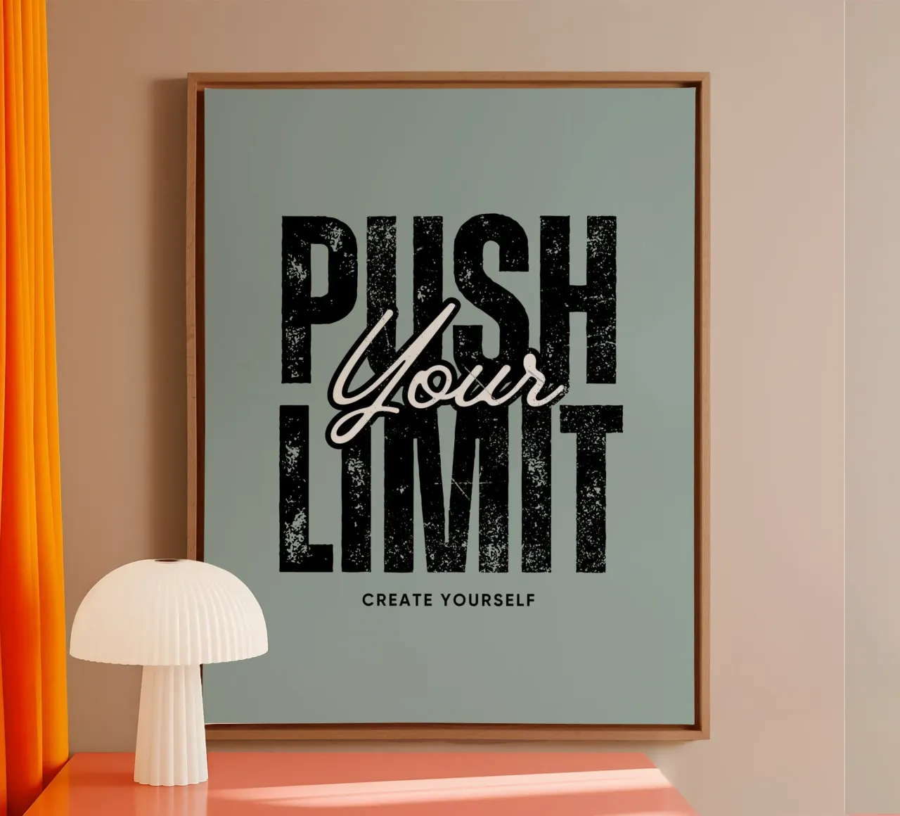 create yourself - reminder tela da Ambition Wall