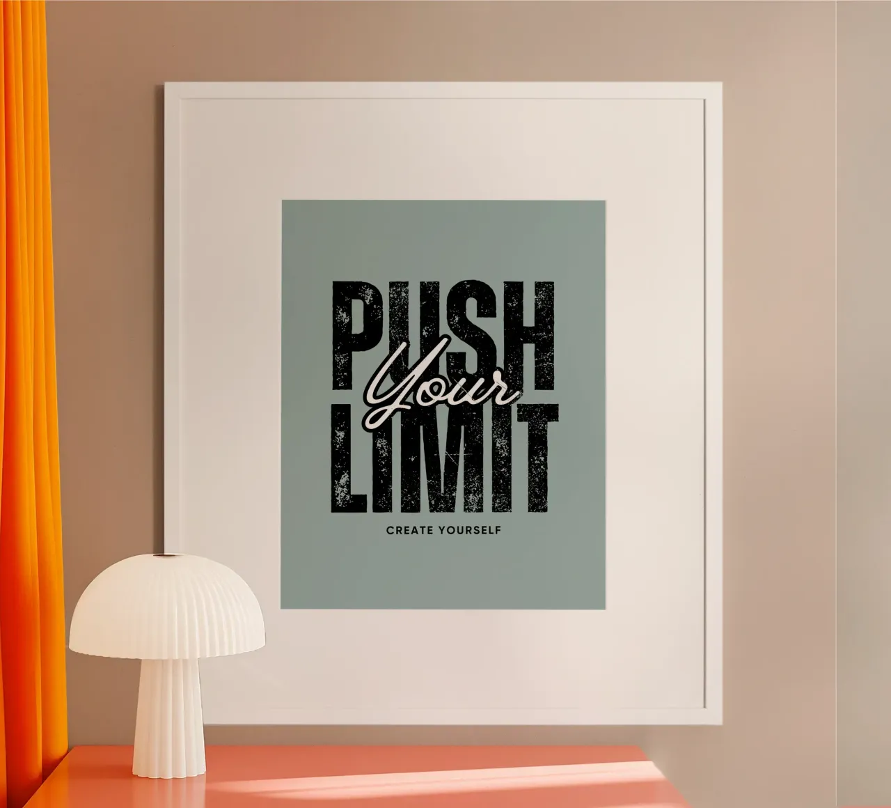 create yourself - reminder poster da Ambition Wall