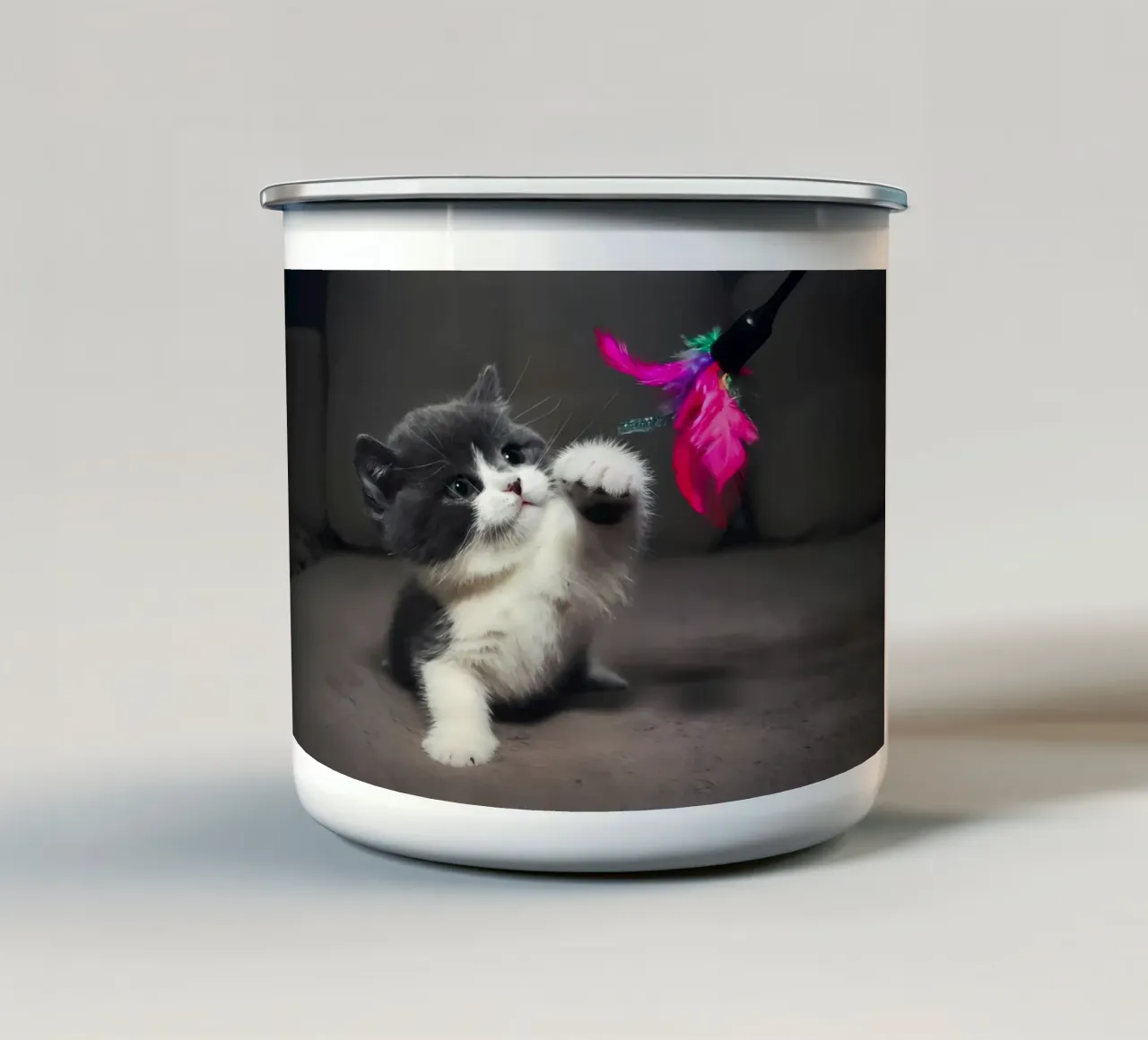 Poster animali 228 tazza in smalto da Korrie Lane