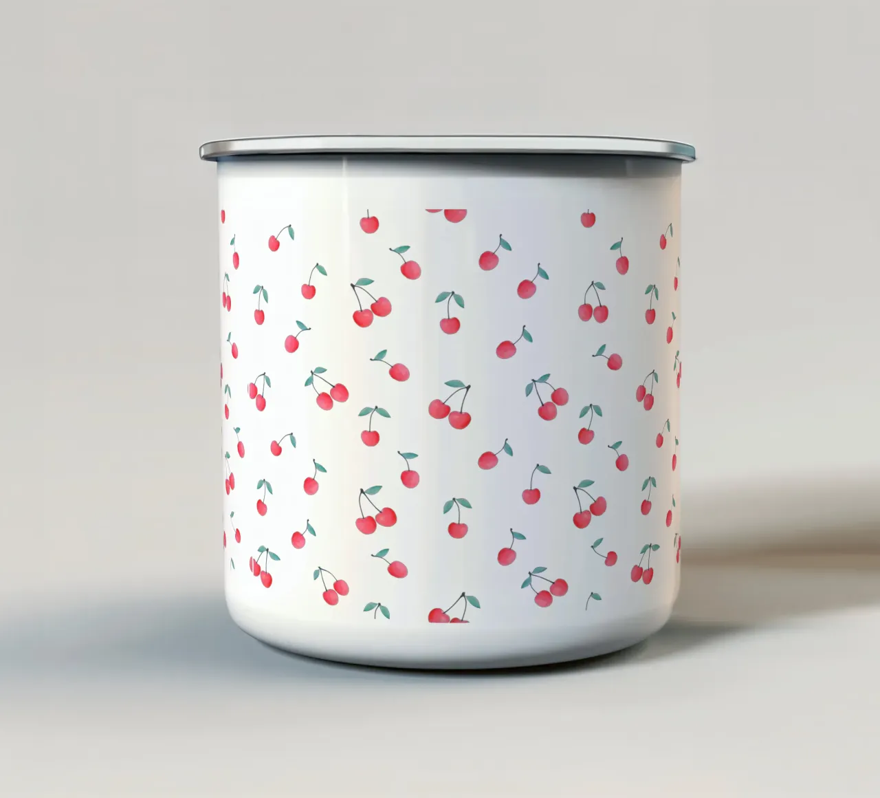 Cherries taza de esmalte de Kind of Style