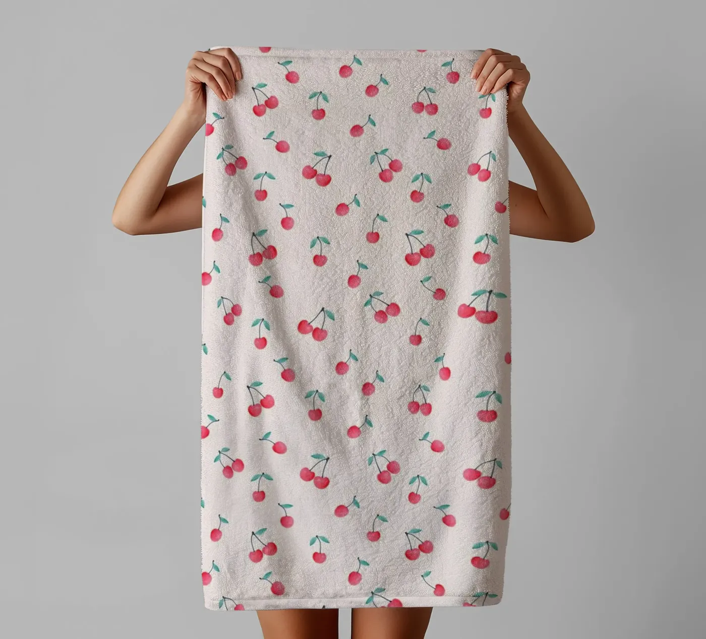 Cherries towel by Kind of Style