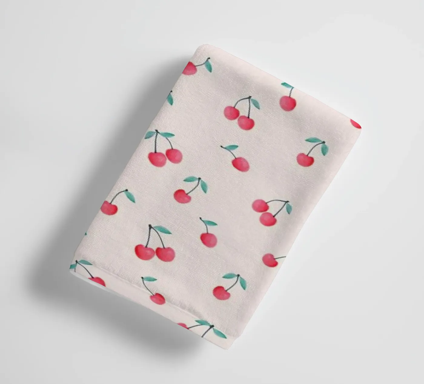 Cherries towel by Kind of Style