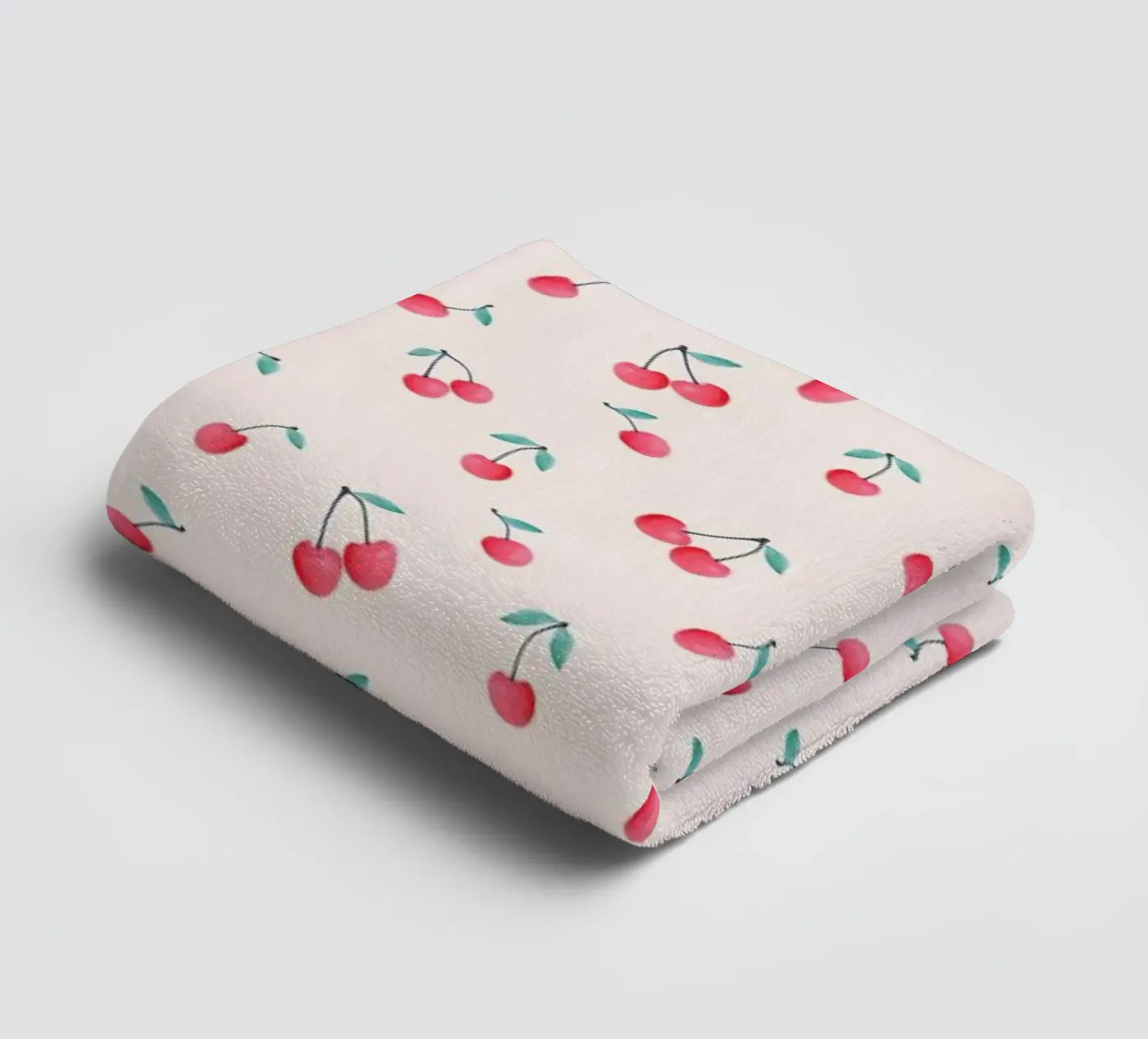 Cherries towel by Kind of Style