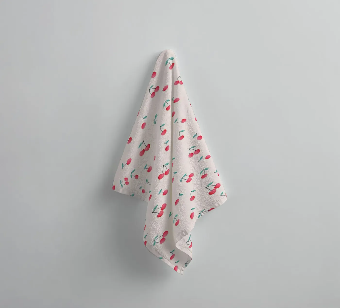 Cherries towel by Kind of Style