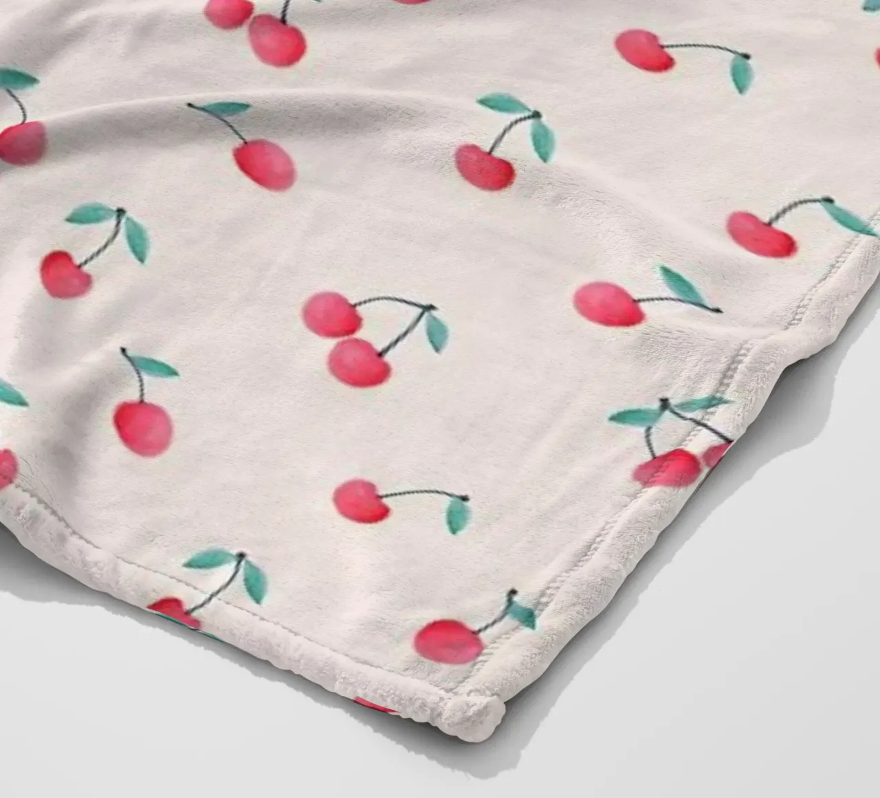 Cherries fleecedeken van Kind of Style