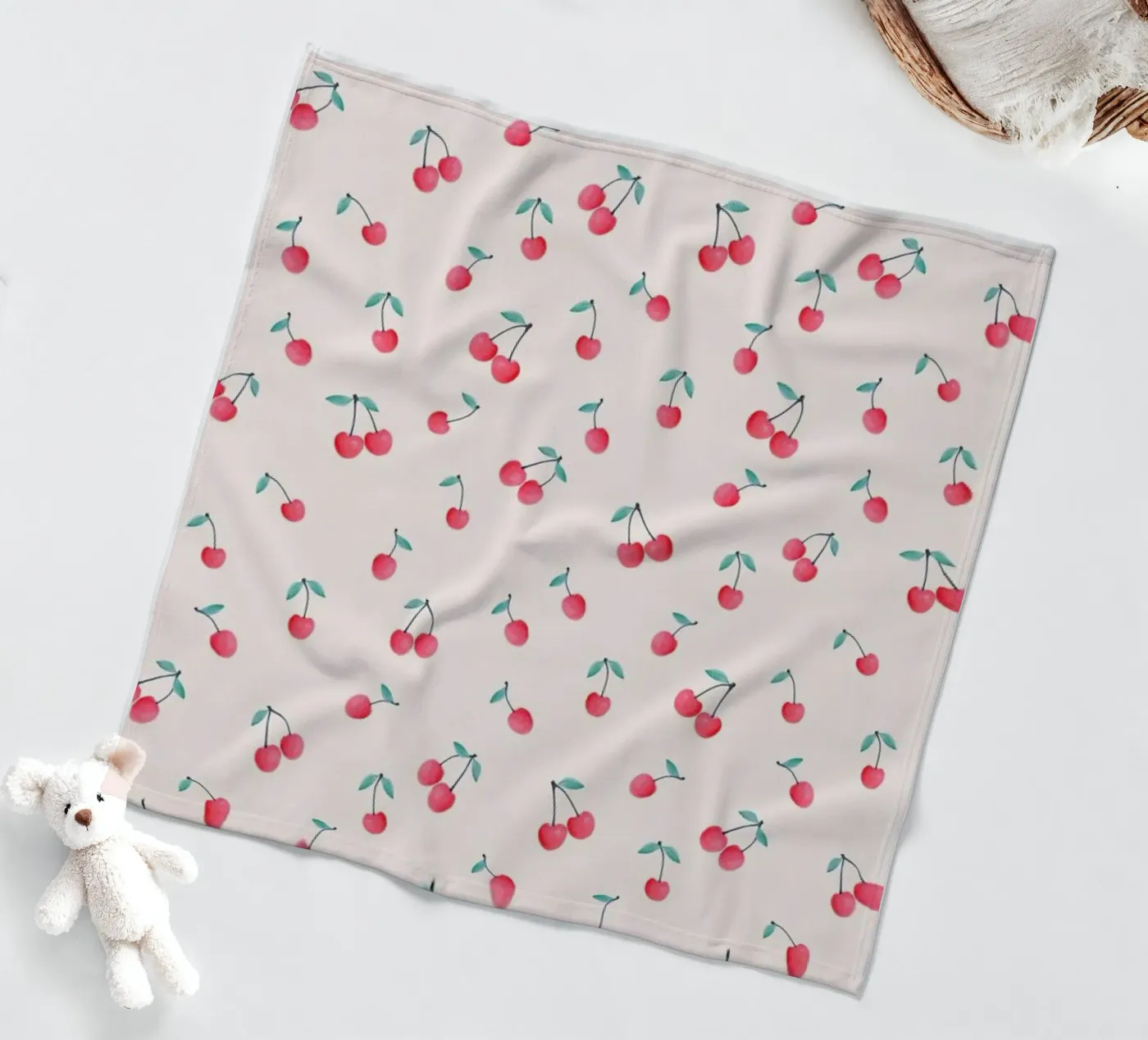 Cherries fleecedeken van Kind of Style