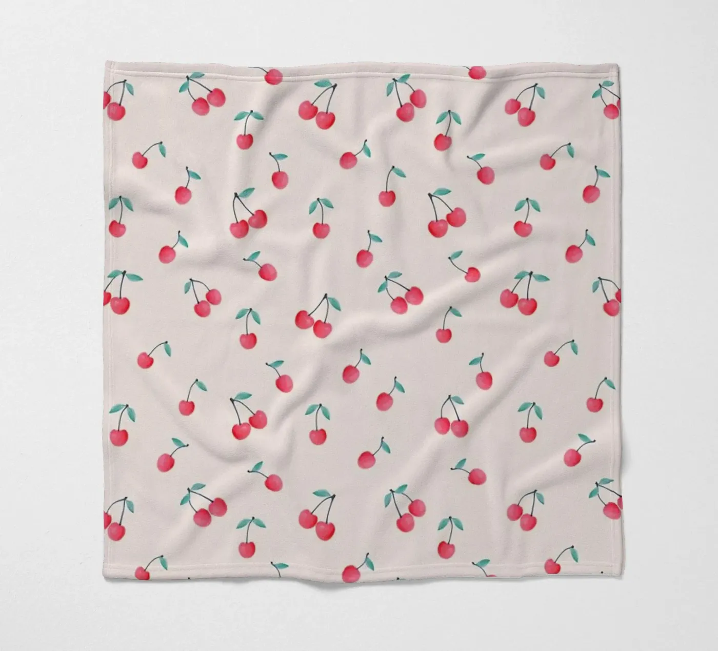 Cherries fleecedeken van Kind of Style