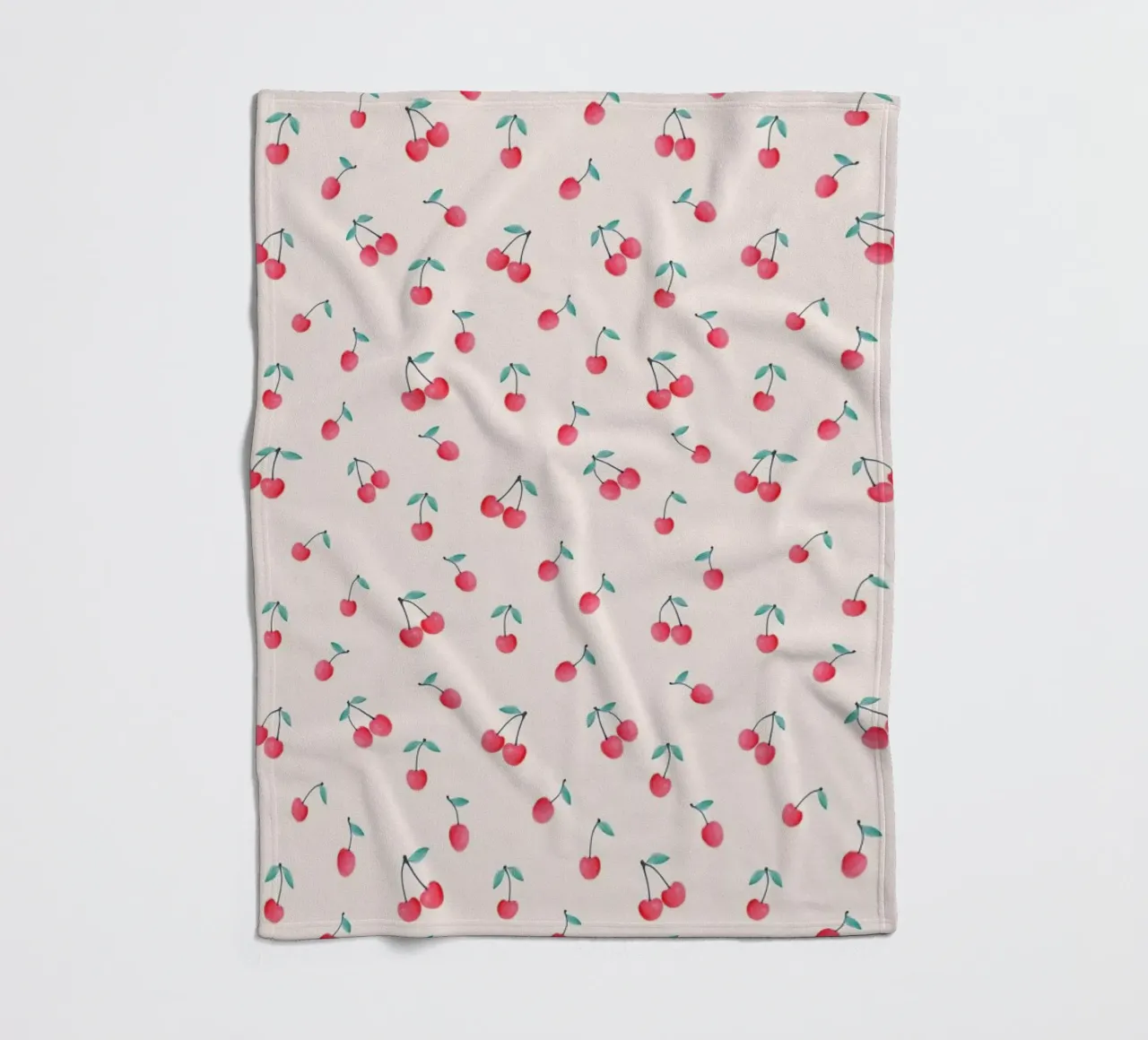 Cherries fleecedeken van Kind of Style