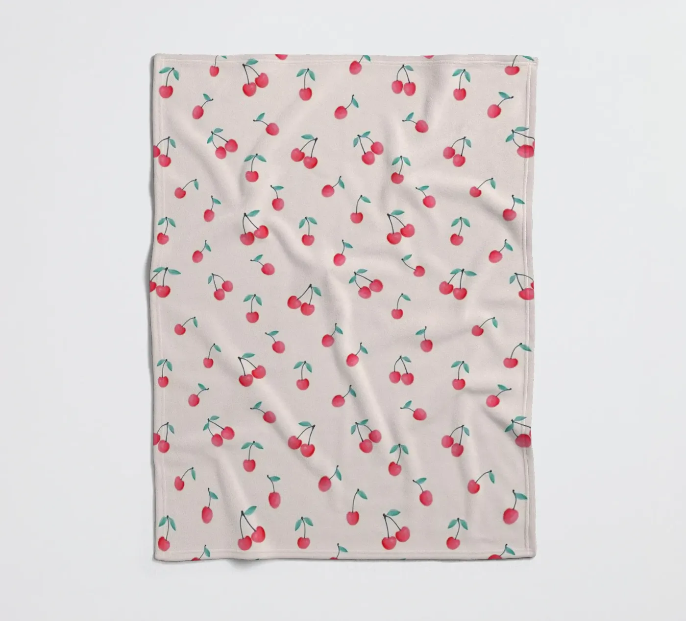 Cherries fleecedeken van Kind of Style