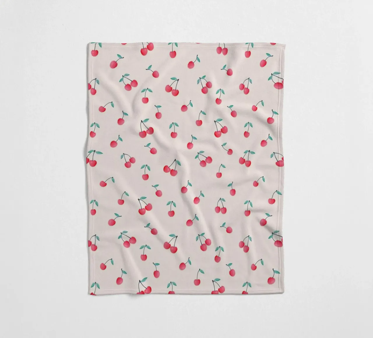 Cherries fleecedeken van Kind of Style