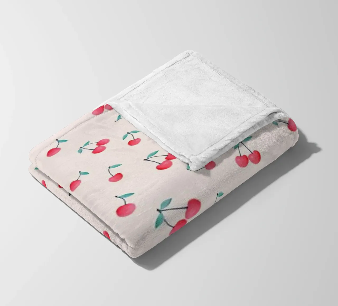 Cherries fleecedeken van Kind of Style