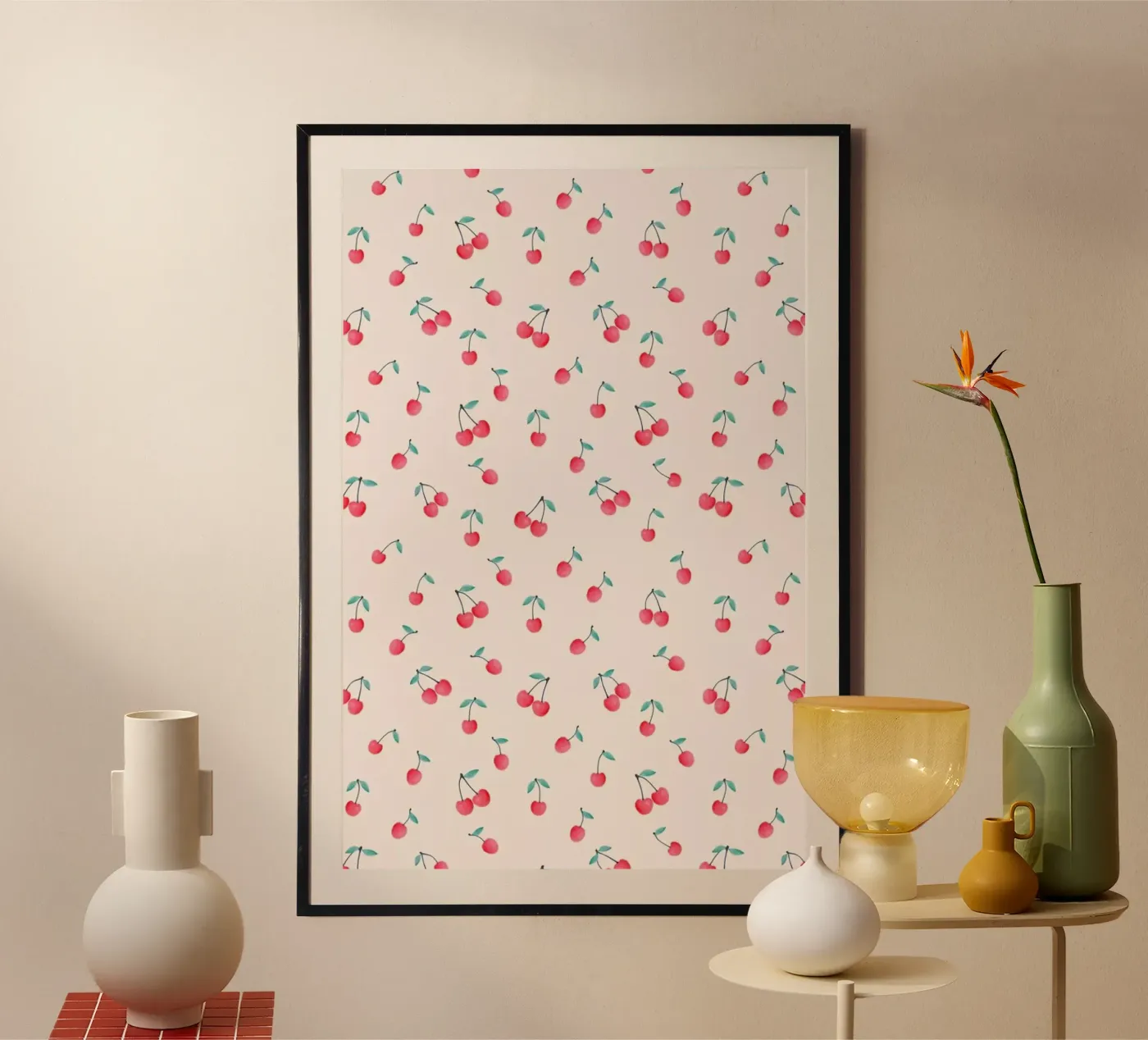 Cherries poster van Kind of Style